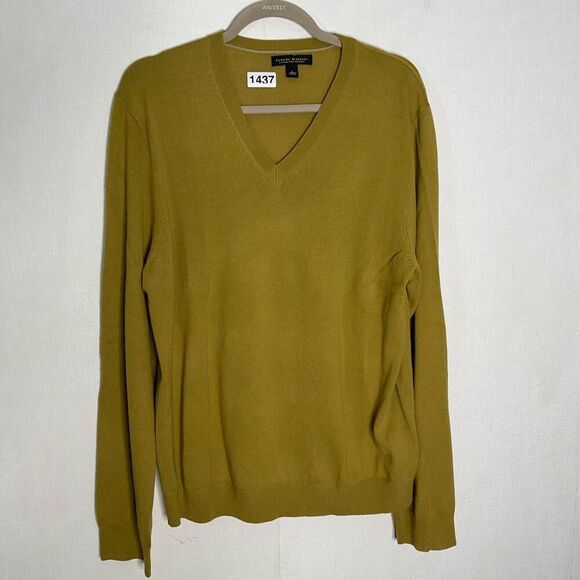 Banana Republic Sweater Adult Large 100%Wool Merino V Neck Casual Mens Pullover - Picture 4 of 9